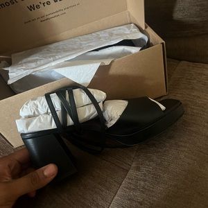 Reformation black heels